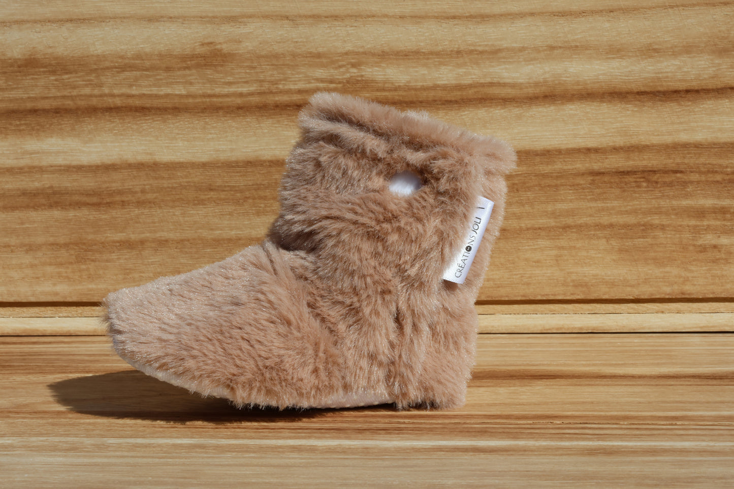 Pantoufles Fourrure- Enfant (brun)