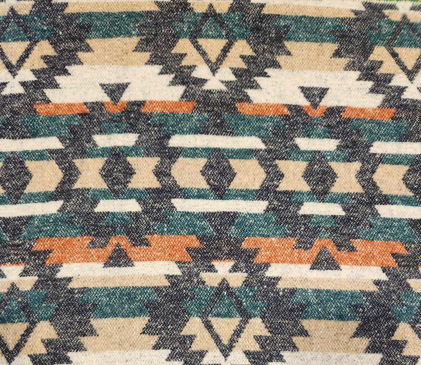 Pantoufles lainage- Enfant (orangé/beige/turquoise)