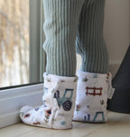 Pantoufles minky motifs (divers) – Enfant