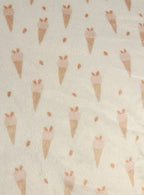 Pantoufles minky motifs (nourriture) – Bébé