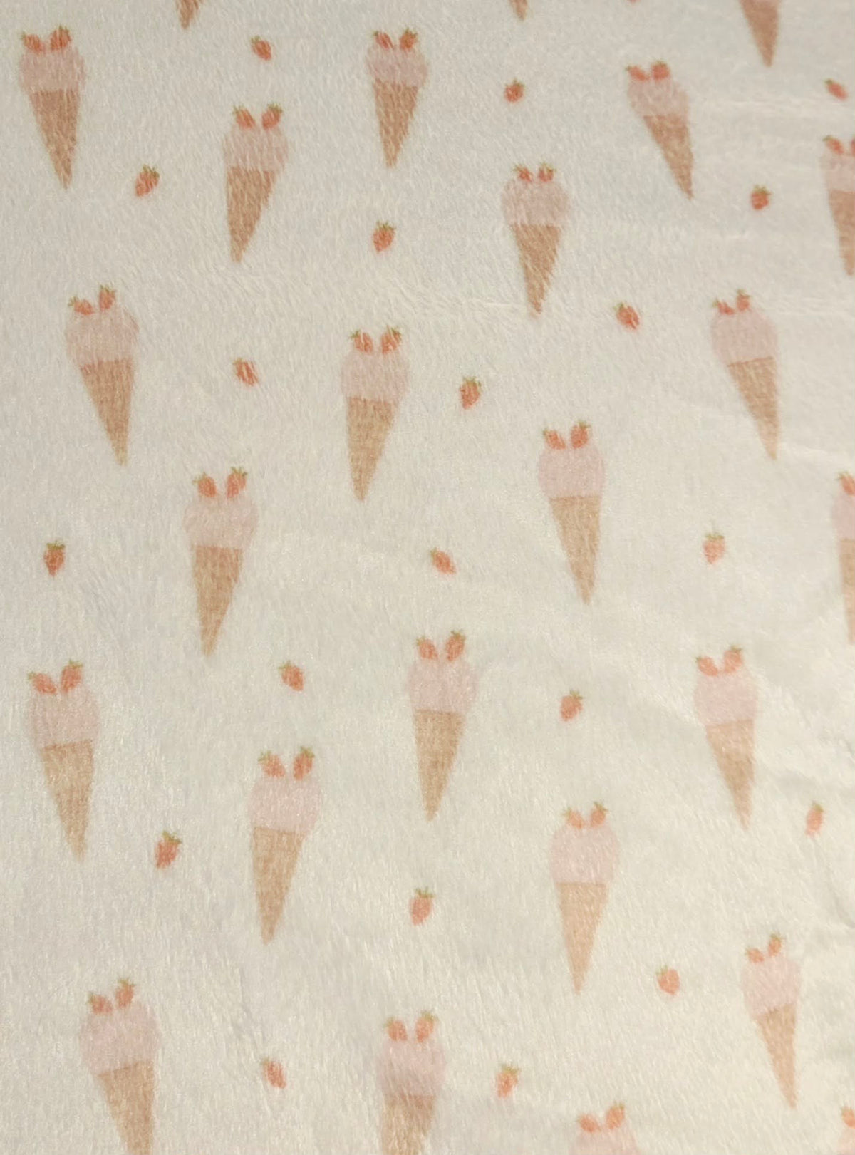 Pantoufles minky motifs (nourriture) – Bébé