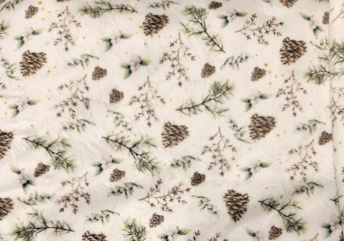 Mitaines minky motifs (floraux) – Bébé
