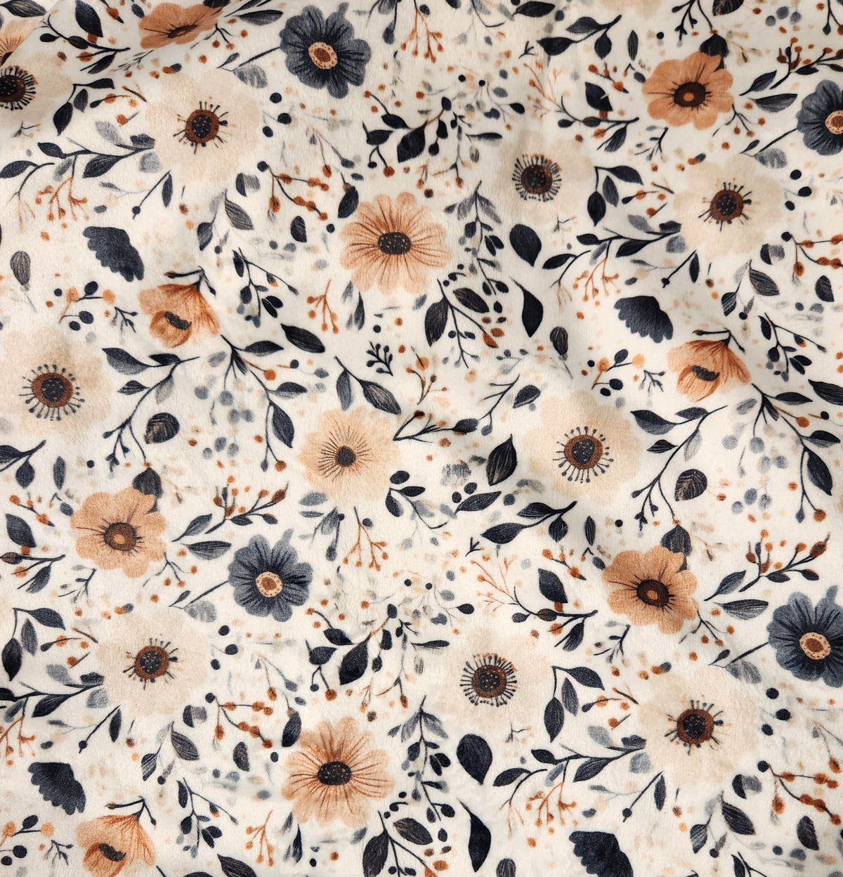 Mitaines minky motifs (floraux) – Bébé