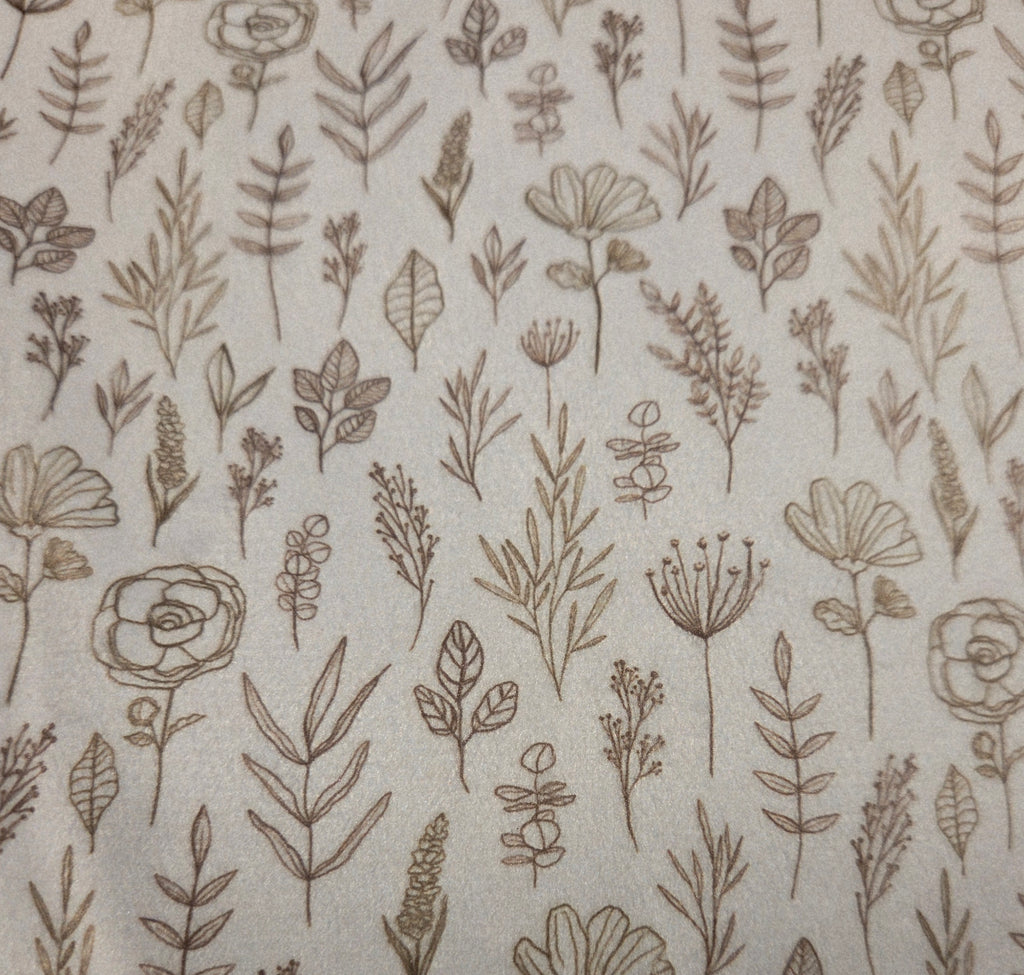 Mitaines minky motifs (floraux) – Bébé