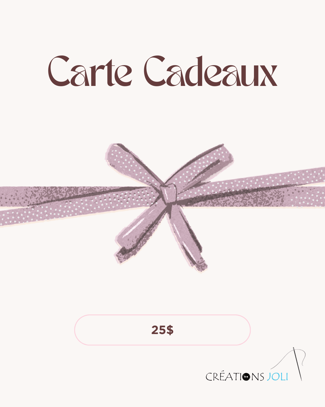 Carte-Cadeau Créations Joli