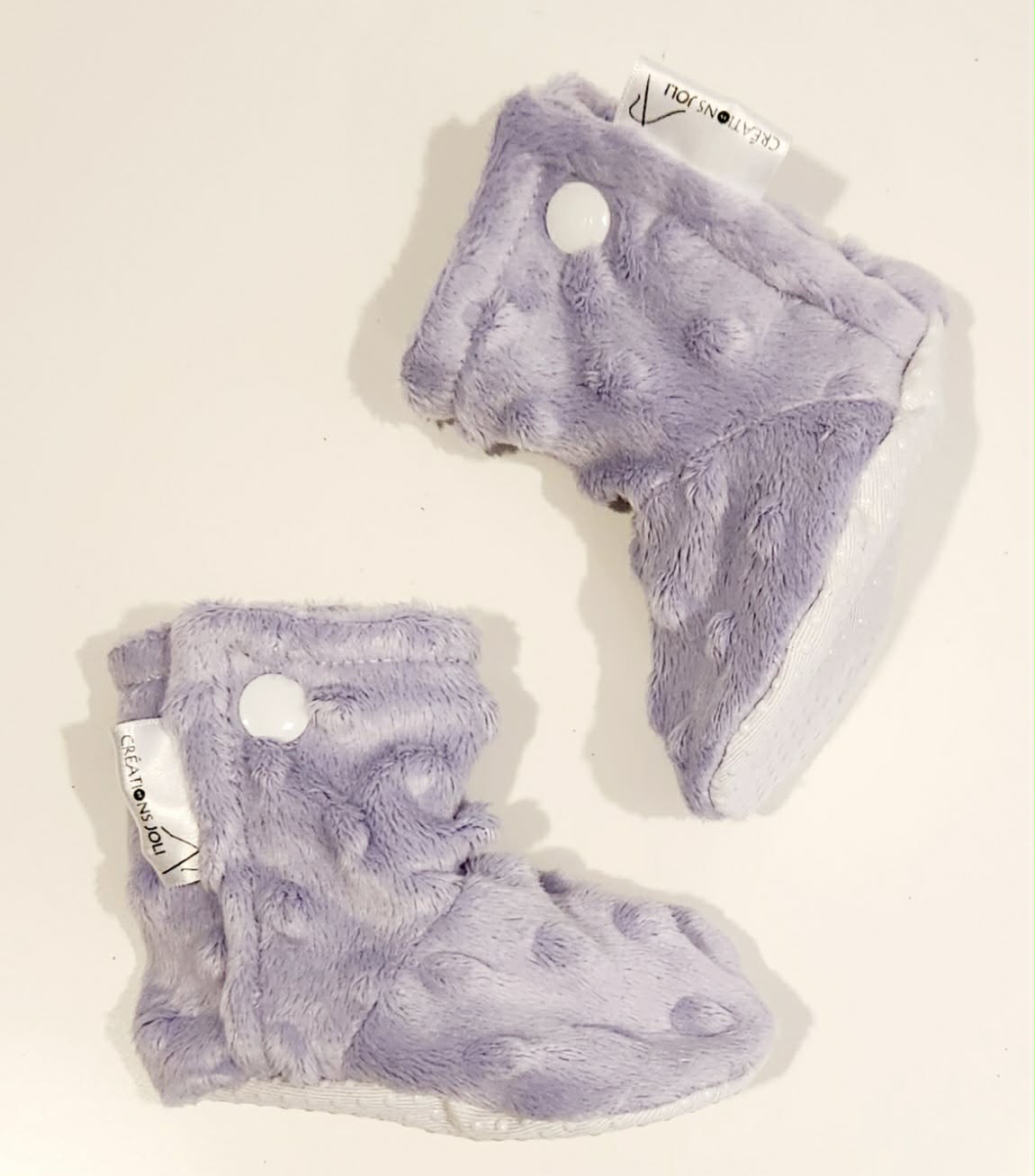 Pantoufles minky uni – Bébé