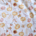 Pantoufles minky motif- ENFANT (Citrouille automne)