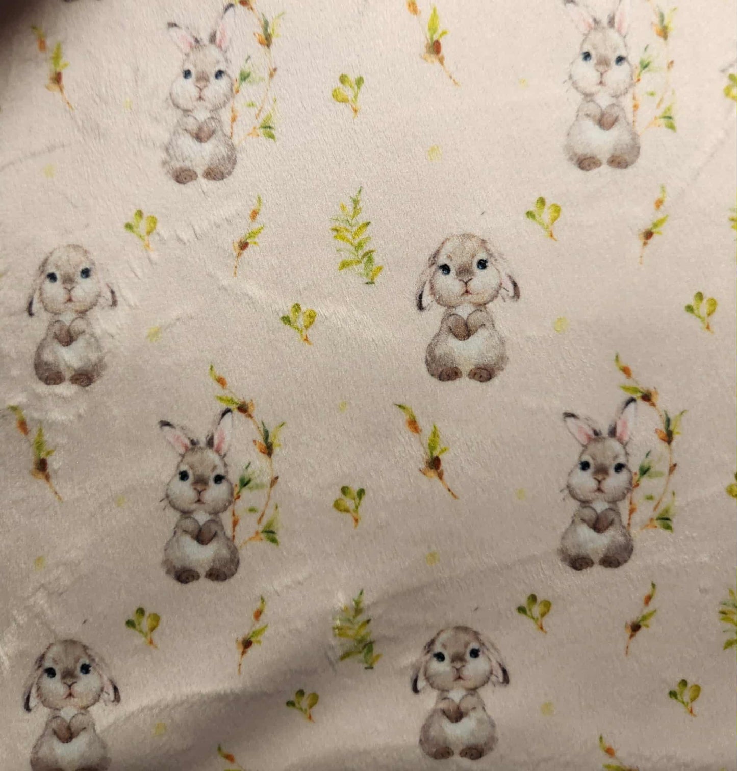 Pantoufles minky- ENFANTS (Lapins)