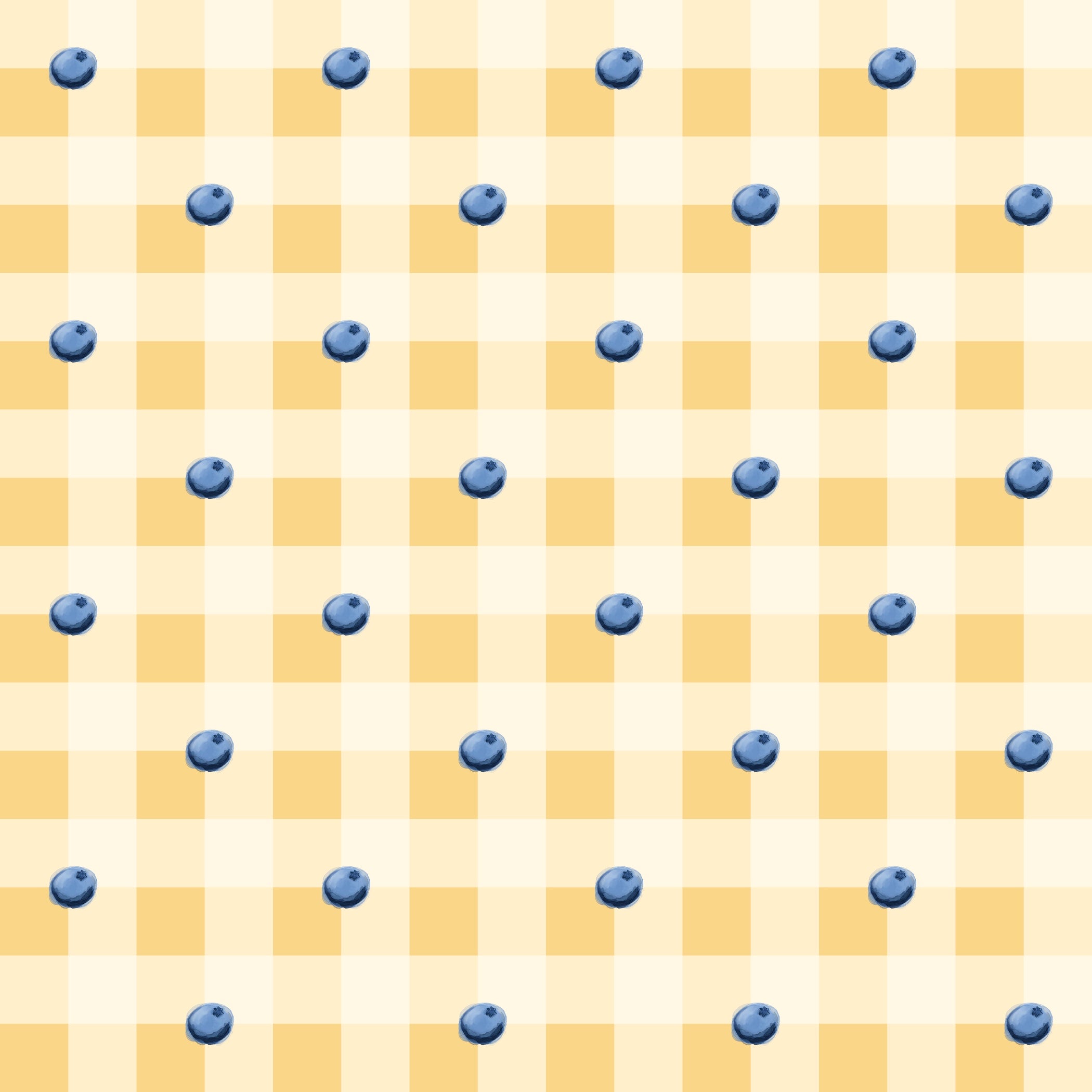 Pantoufles minky Bleuets - fond jaune