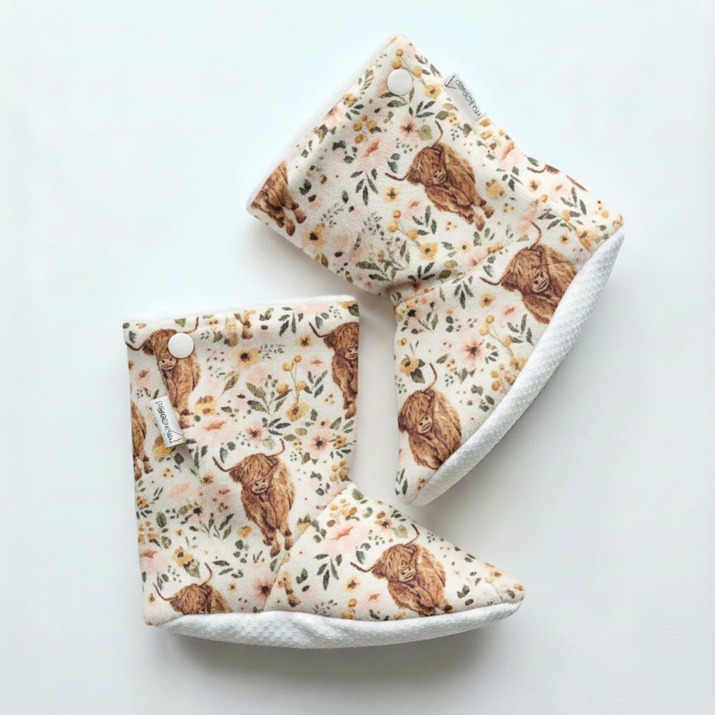 Pantoufles minky motifs (animaux) – Adulte