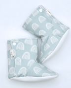 Pantoufles minky motifs (floraux) – Bébé