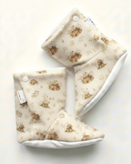 Pantoufles minky motifs (animaux) – Bébé