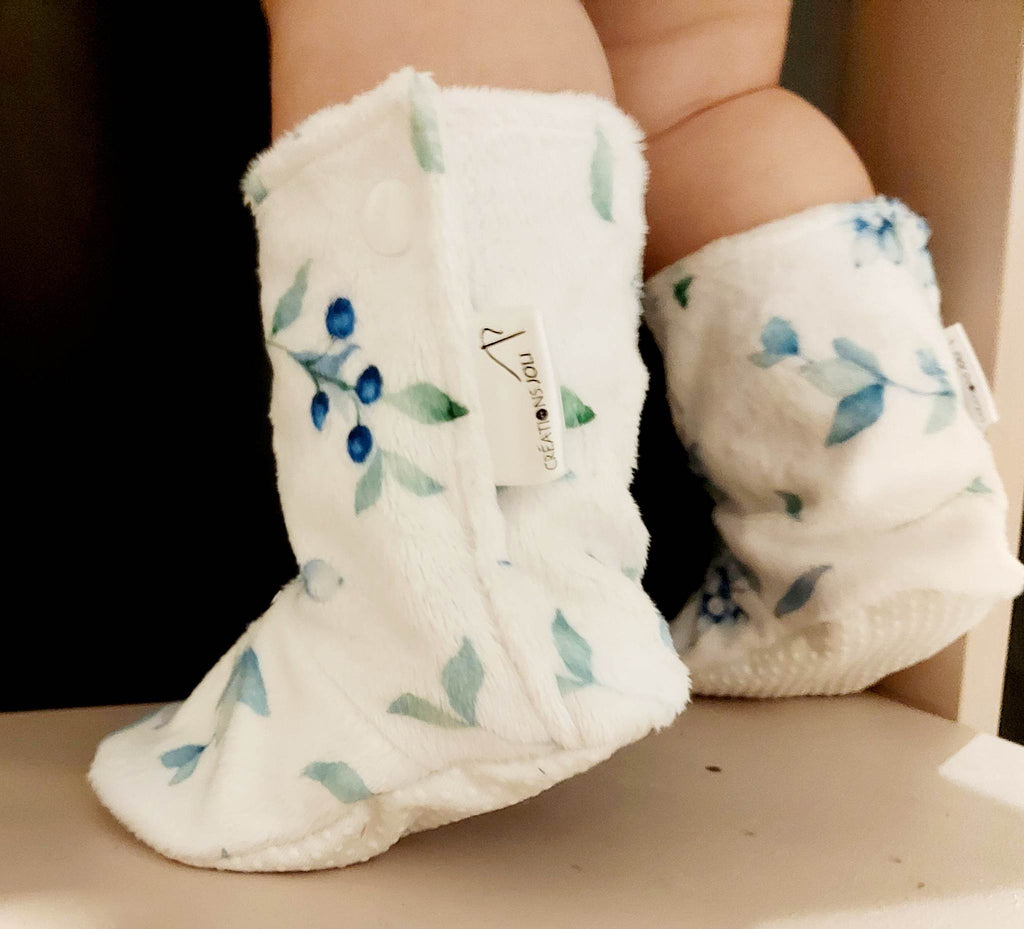 Pantoufles minky motifs (nourriture) – Enfant