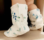 Pantoufles minky motifs (nourriture) – Enfant