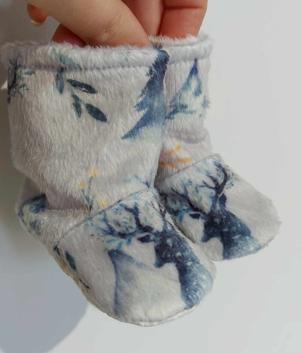 Pantoufles minky motifs (animaux) – Enfants