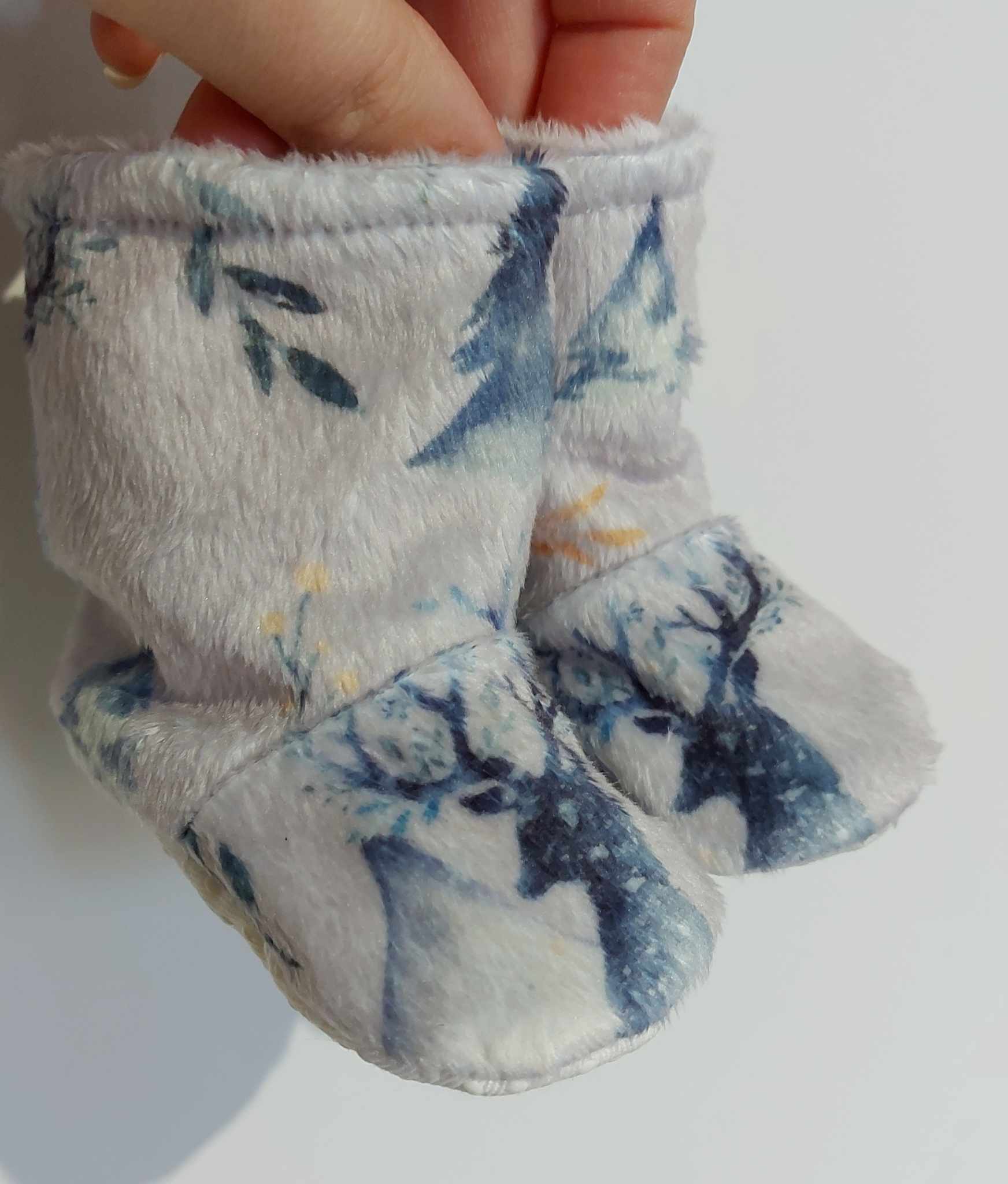 Pantoufles minky motifs (animaux) – Enfants