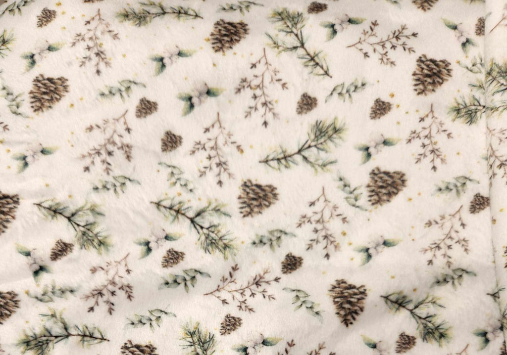 Pantoufles minky motifs (floraux) – Bébé