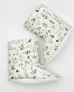 Pantoufles minky motifs (floraux) – Bébé