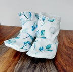 Pantoufles minky motifs (floraux) – Bébé