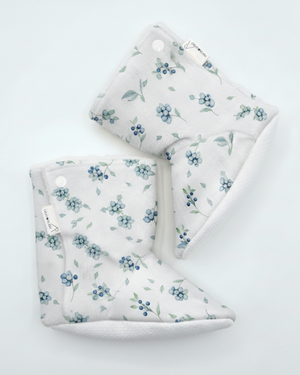 Pantoufles minky motifs (nourriture) – Enfant