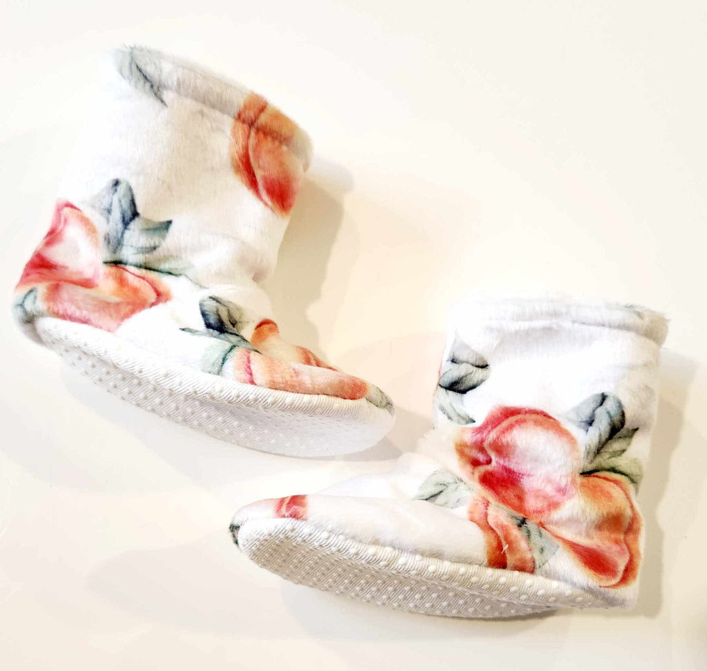 Pantoufles minky motifs (nourriture) – Enfant