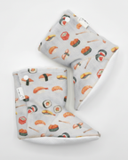 Pantoufles minky motifs (nourriture) – Bébé