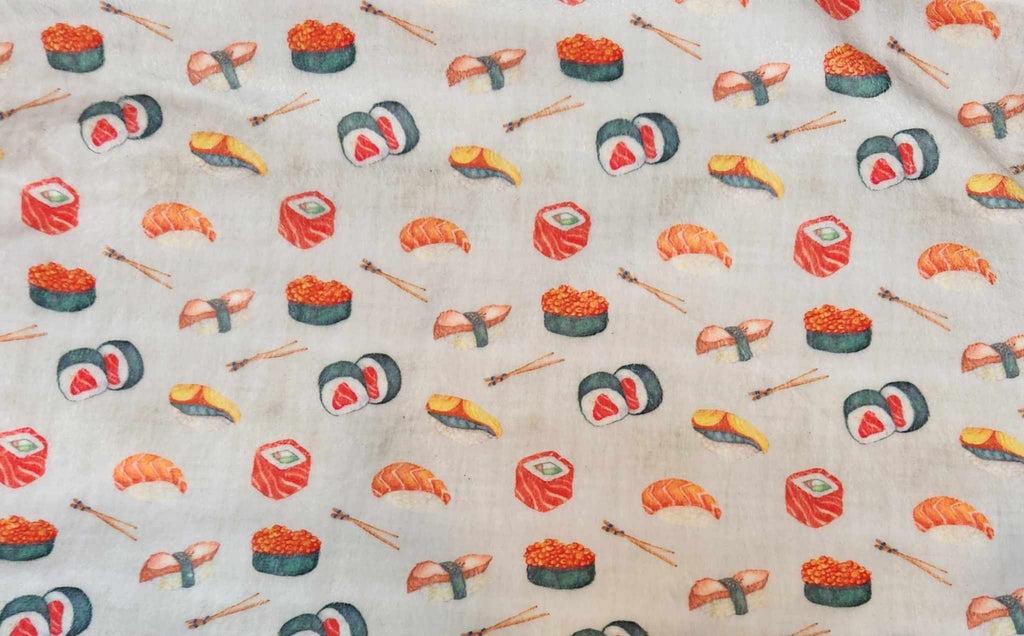 Pantoufles minky motifs (nourriture) – Enfant