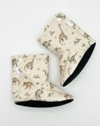 Pantoufles minky motifs (animaux) – Enfants