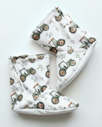 Pantoufles minky motifs (divers) – Enfant