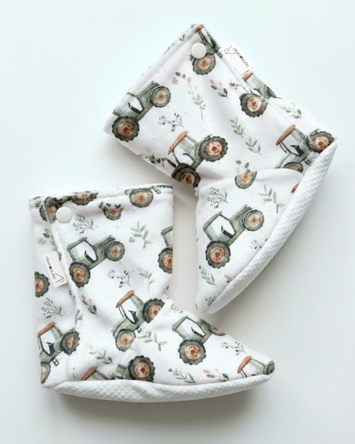 Pantoufles minky motifs (divers) – Bébé