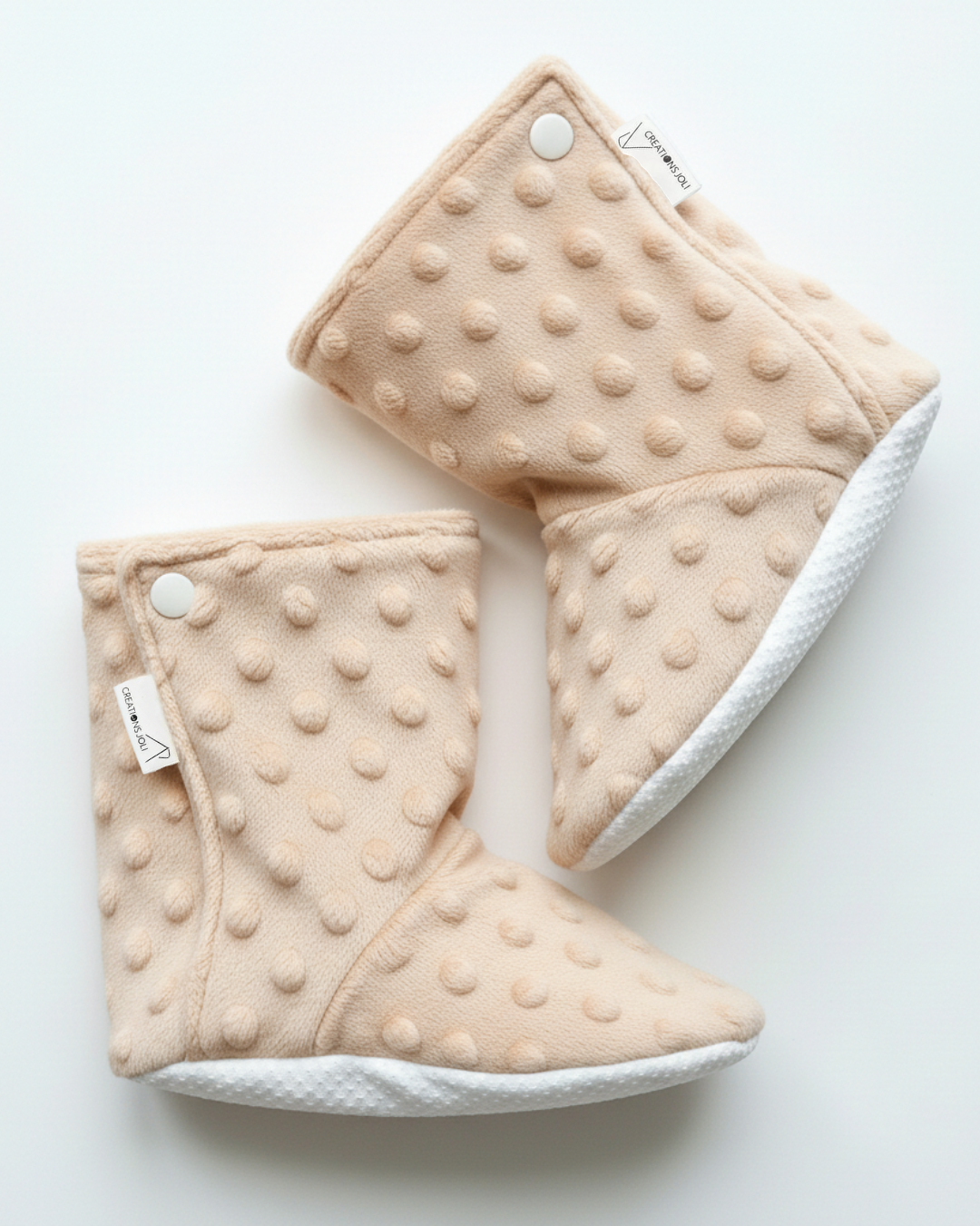 Pantoufles minky uni – Bébé