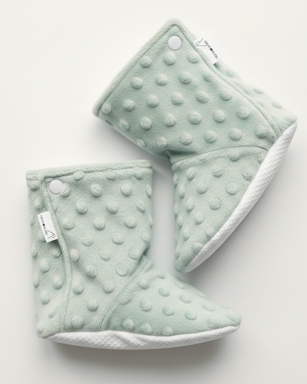 Pantoufles minky uni – Bébé