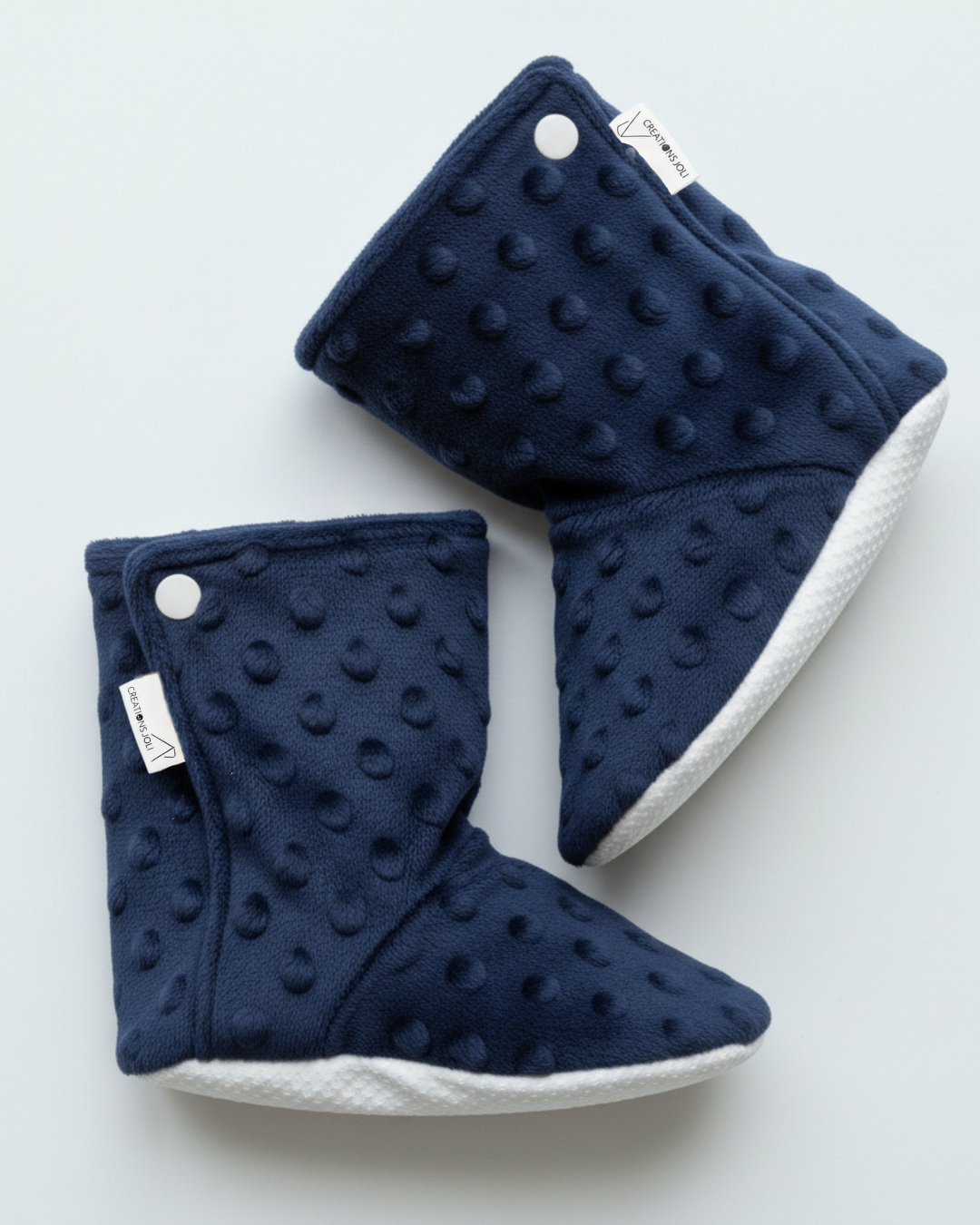 Pantoufles minky uni – Bébé