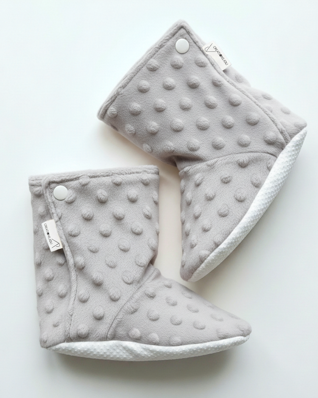 Pantoufles minky uni – Bébé