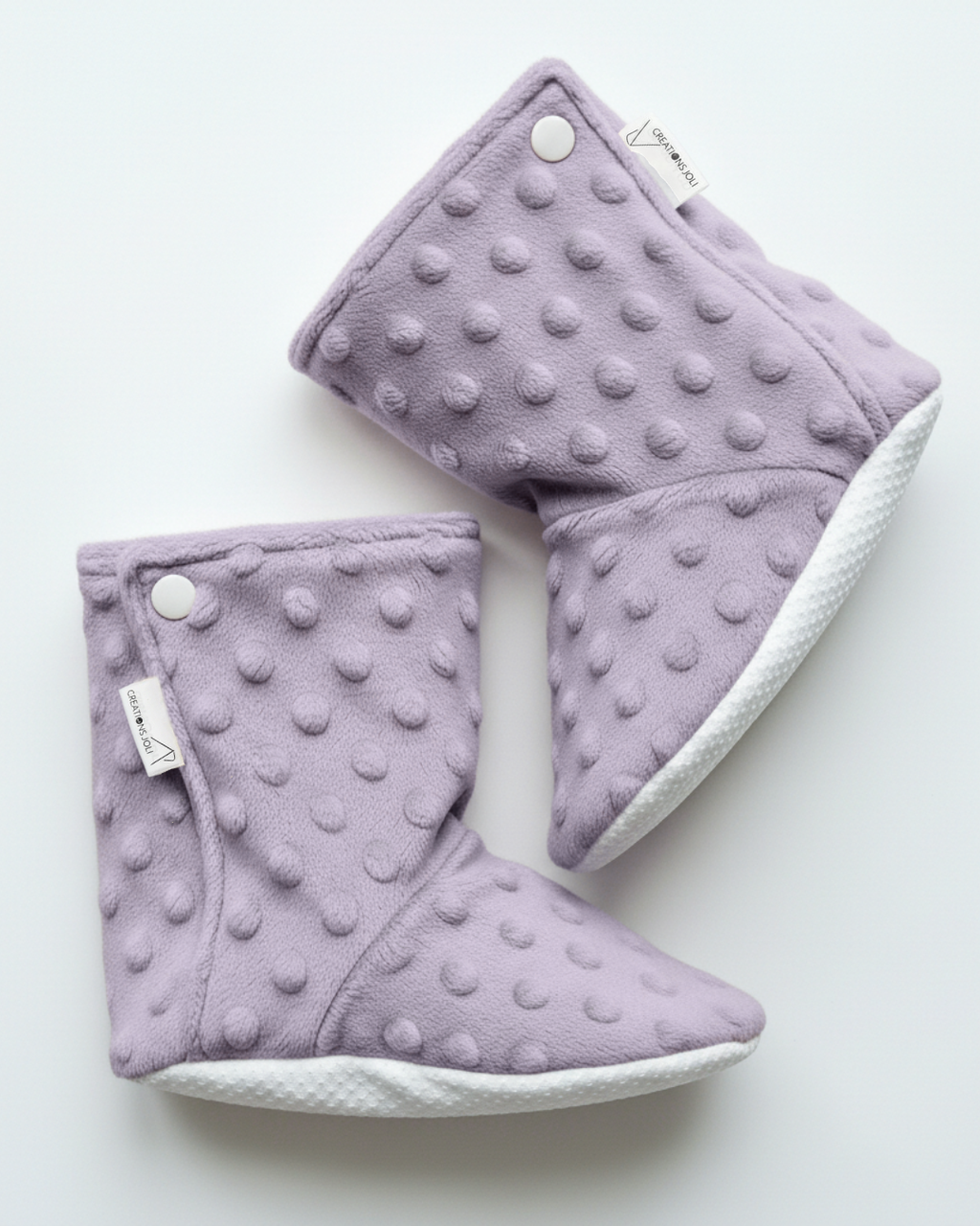 Pantoufles minky uni – Bébé