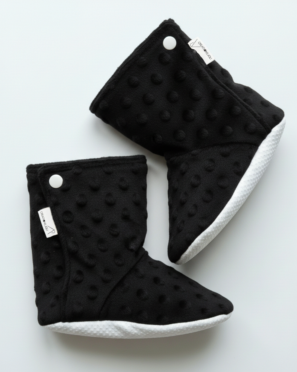 Pantoufles minky uni – Bébé