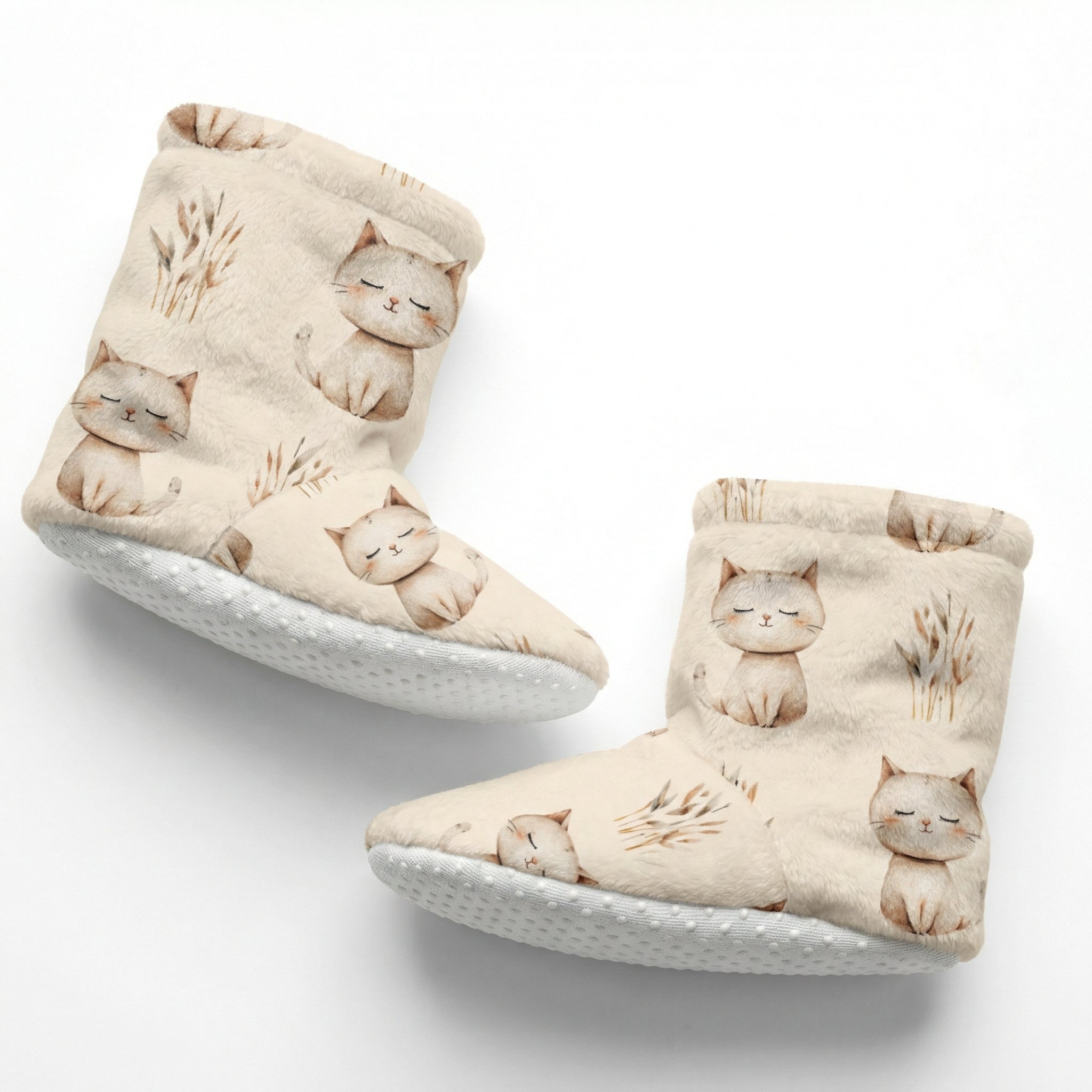 Pantoufles minky motifs (animaux) – Bébé