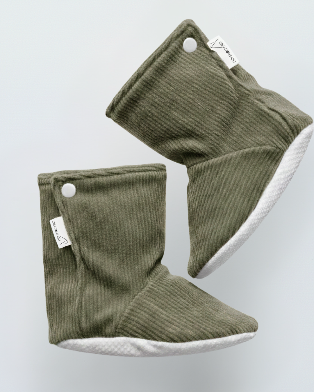 Pantoufles jersey corduroy – Bébé