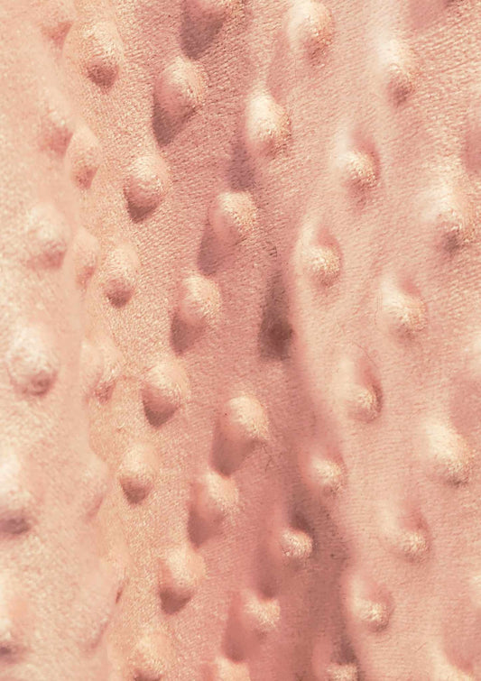 Pantoufles Minky uni- BÉBÉ (rose bébé)