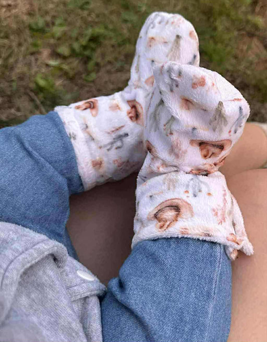 Pantoufles Minky ENFANT- (Chapeau Cowboy)